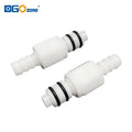 [MLC0516CH] 5/16" Small Hose Barb Elbow Plastic Quick Release Connector Valved In-line Coupling Body Fittings