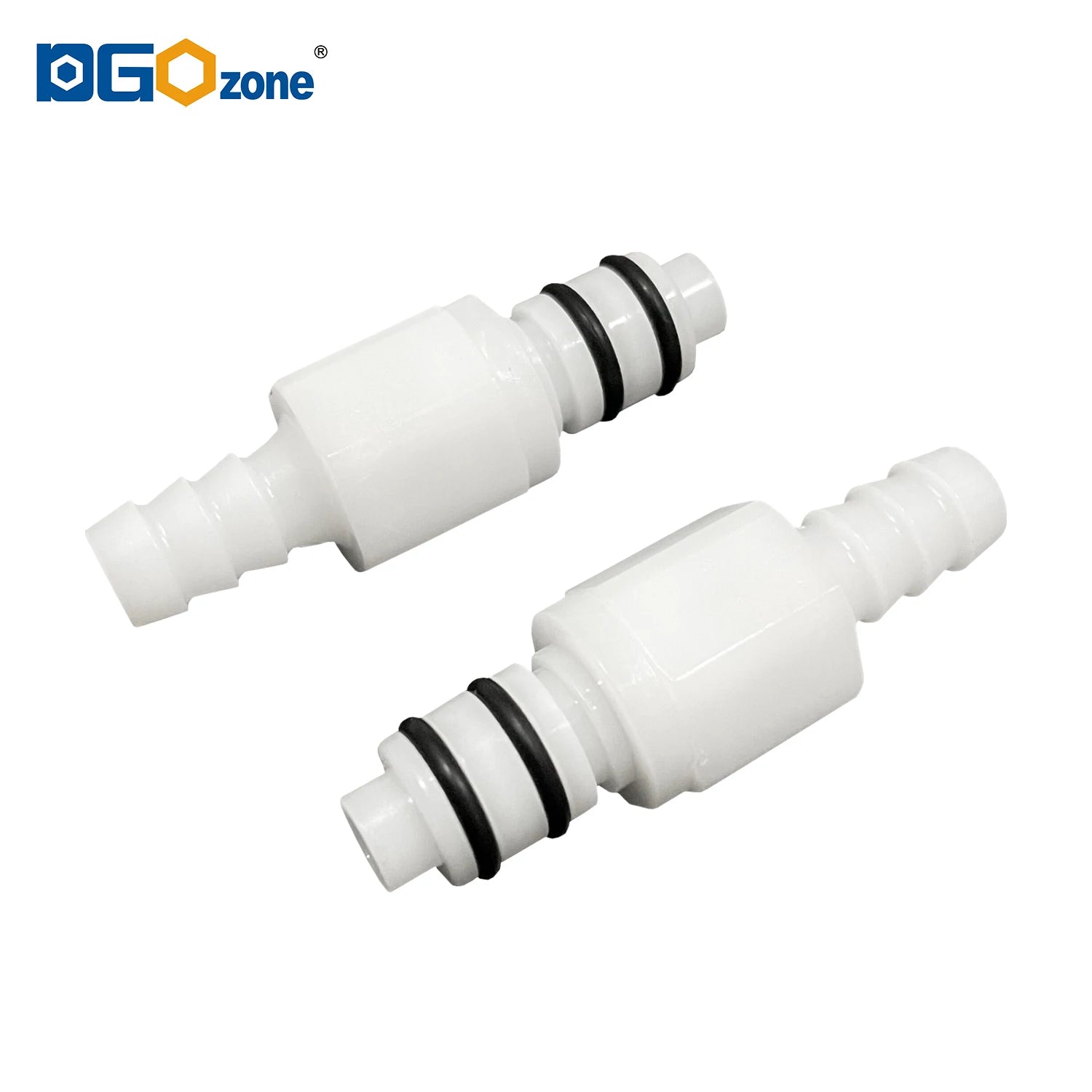 [MLC0516CH] 5/16" Small Hose Barb Elbow Plastic Quick Release Connector Valved In-line Coupling Body Fittings