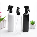 Shiny 500ml 17oz Plastic PET Trigger Spray Dispenser Bottle Black White & Transparent with Pump Sprayer for Liquid Soap
