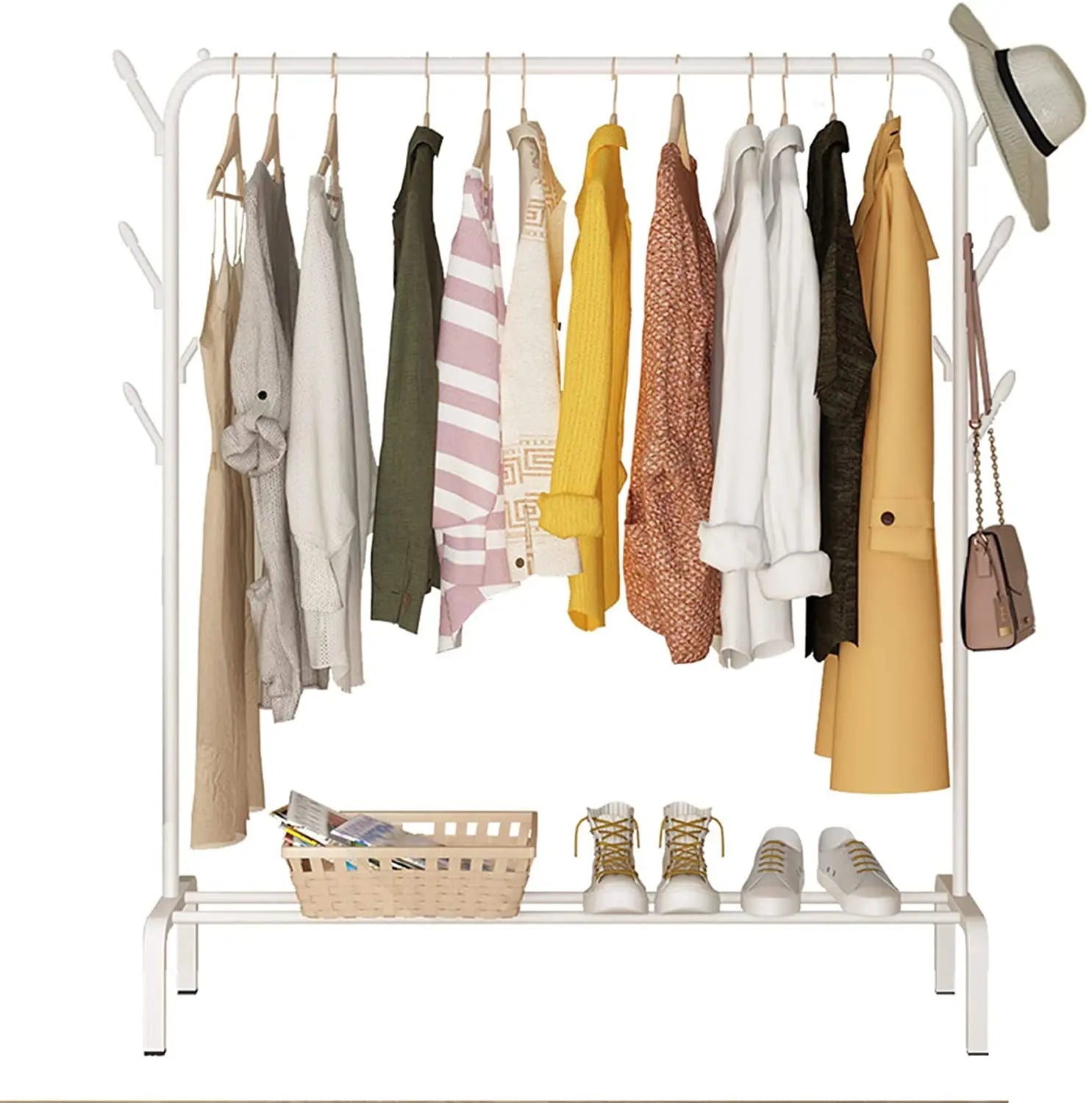 Multifunction Clothing Display Rack Clothes Indoor Clothes Hanger Clothes Rack