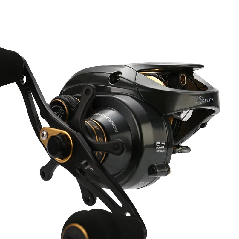 Raytheon 12KG Super Drag Power Long Cast Fishing Reel CNC Body Metal Cover Fishing Reel BaitCaster