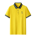 wholesale Light luxury business polo shirt embroidered polo shirt men's short ice silk lapel simple and fashionable polo shirt