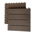 Hot Sale Graphic Design Outdoor Flooring Tile PVC Composite Interlocking WPC Decking Tiles