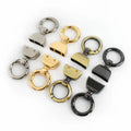 Deepeel BF764 20/25mm Bag Strap Hanging Buckle Tassel Cords Stopper Clasp Handbag Hardware Accessories Removable Snap Hooks