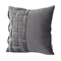 The Latest Design Solid Color square Pillowcase European and American Model Velvet Stitching Woven Sofa Cushion
