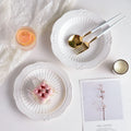 Factory Direct Sell French Baroque Retro Relief Palace Ceramic Plate  Western Dessert Soup Plate  European Tableware
