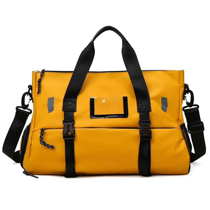 Wholesale Sports Gym Bags Waterproof Weekend Duffel Handbags Men Single Shoulder Bags Travel Luggage Bag with Shoes Compartment