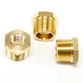 Brass Pipe Fitting Hex Nipple Hose Connector Double Male Thread Coupling Hexagonal Pipe Coupler