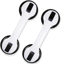 Black Plastic Showers Suction Support Handrails Shower Handle 12 Inch Grab Bars for Bathtubs