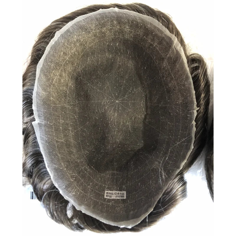 Emeda Swiss HD Full Lace Toupee 8*10 6inch Bleach Knots Men Hair Replacement