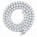 Xingyue Wholesale Men Women Hip-hop Jewelry 5mm 925 Sterling Silver Gra Vvs Mossanite Moissanite Diamond Tennis Chain Necklace