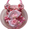 2022 New Christmas Style Kids Hair Accessories Gift Box Set Mirror Comb & Sunglasses for Girls Sweet & Cute Design