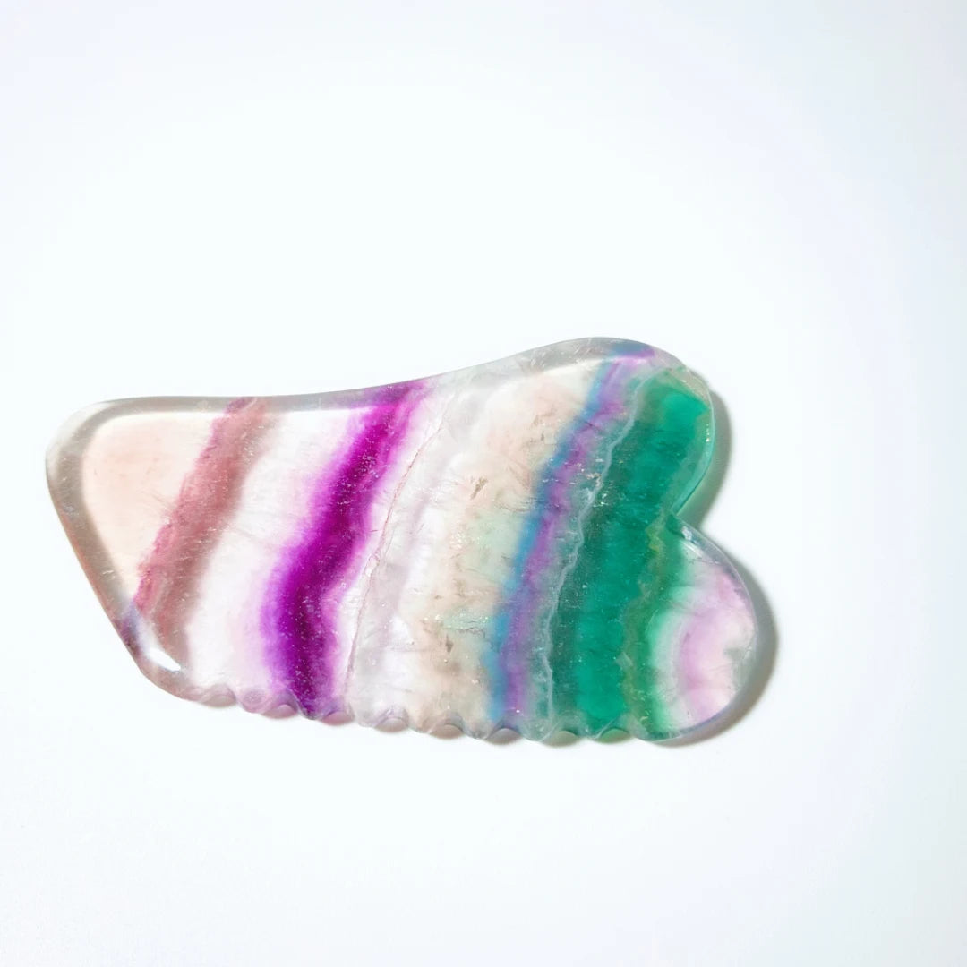 Huiying Trending pink Facial Massage Crystals Gua Sha Fluorite