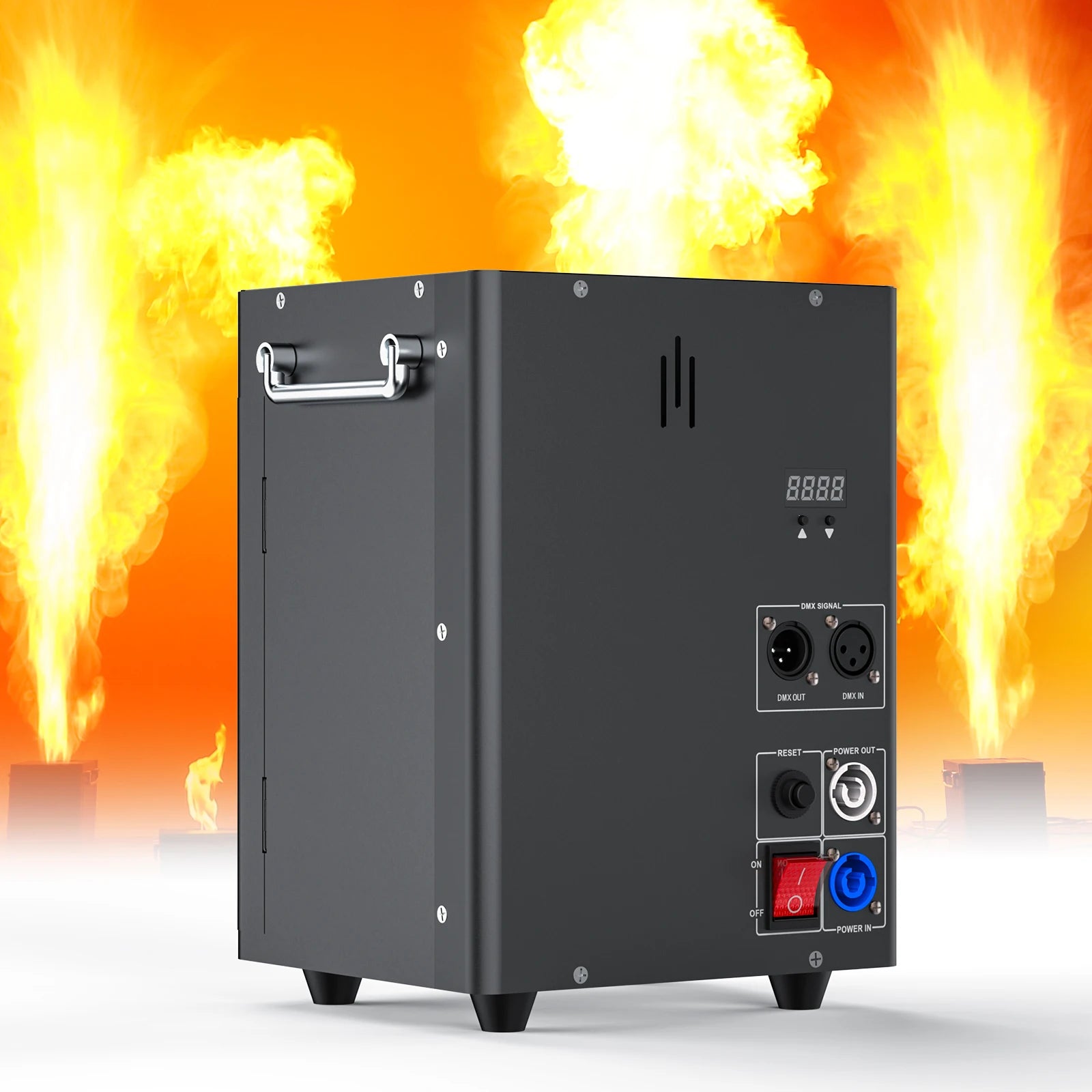 U`King 180W Flame Thrower Outdoor and Indoor Dmx Jets De Scene Machine Effect for Dj Circus Concert Events Flame Machine