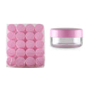 Packaging 3g Round Plastic Cosmetic Jars clear Black pink Blue Purple Jar Cosmetic Empty Pot Travel Sample Cream Container