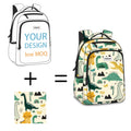 New Arrivals Customized Printing Logo Waterproof Children School Backpack Set with Lunch Box