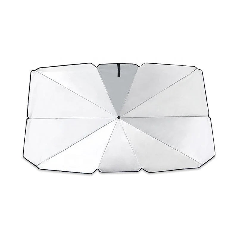 Factory Spot Car Sunshade Folding Umbrella with Titanium Silver Front Windshield Umbrella for Car