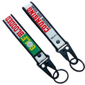 Custom Jdm Fabric Key Chain Flight Car Tuning Racing Sports Embroidered Key Ring Strap Street Jet Tag Ring Keychain