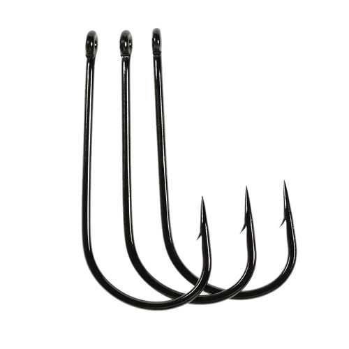 #1/0 - #8/0 Aberdeen Long Shank Wide Mouth Fishhook Sabiki Rig Streamer Fly  Hook Saltwater Fishing Freshwater Hooks