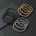 Manufacturer Personalized Titanium Steel Bangle Bracelet Punk Simple Stainless Steel Mesh Wire Elastic Opening Bracelet