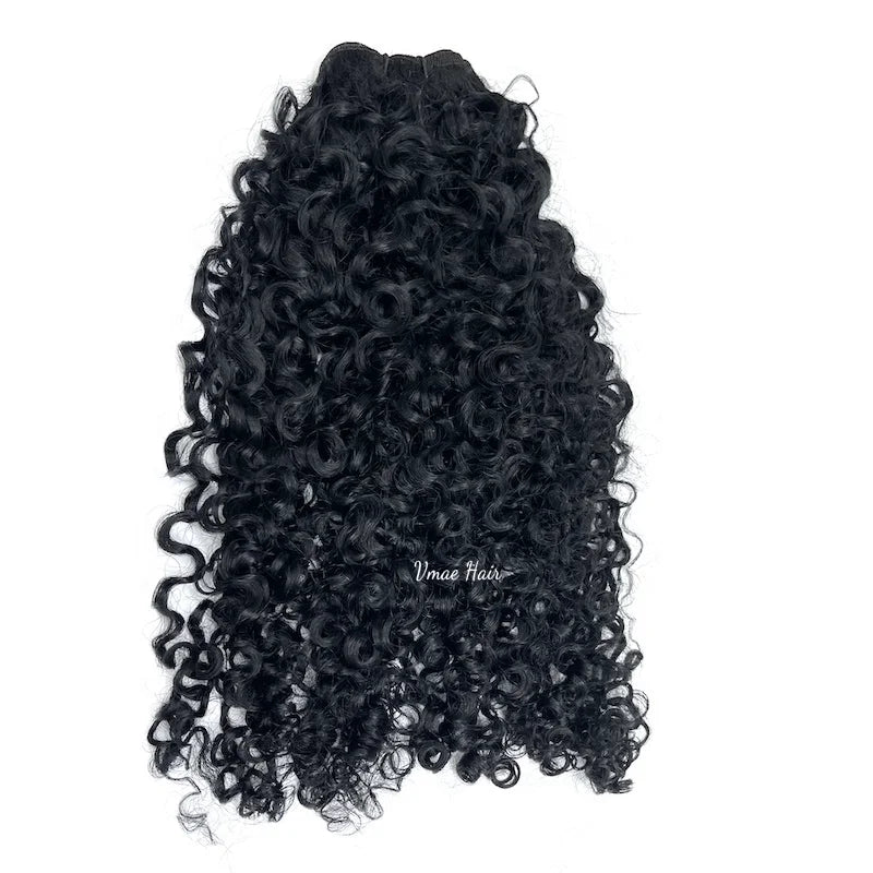 VMAE Peruvian Full Cuticle Aligned Raw Virgin Wholesale Afro Kinki Coily Curl Kinky Curly Weave Loose Curly Hair Weft Bundles