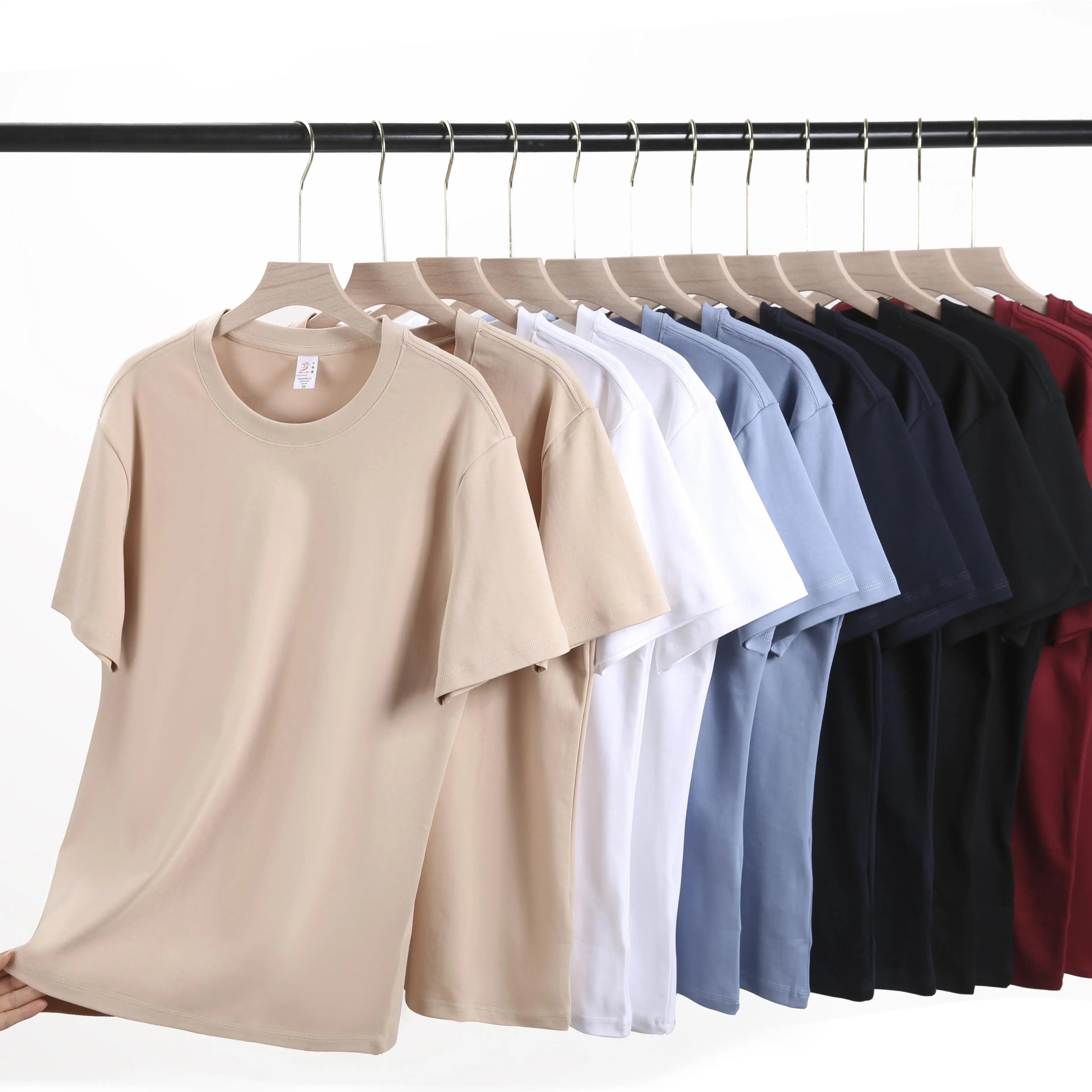 Wholesale Blank T Shirt Custom T-shirt Printing logo for Mens Plain t Shirts Printed White Black T Shirt