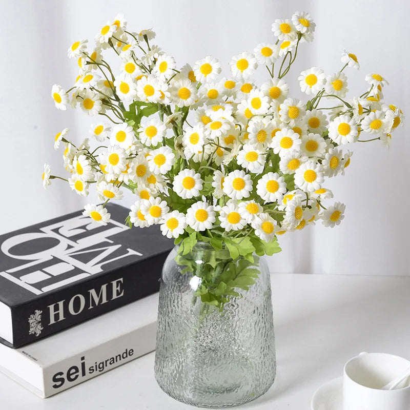 Hot Sell Artificial Flowers Daisy 30 Heads Home Desktop Decoration Artificial Bouquet Long Lasting
