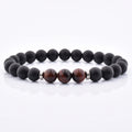 Factory Prices Genuine Natural Agate Stone Bead Tiger Eye Stone Stretch DIY Bracelet for Men and Women