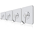 Adhesive Wall Hooks Wall Hanger Transparent Suction Cup Sucker Hook Transparent Wall Hooks
