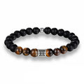 Zodiac Bracelet Natural Tiger Eye Matte Bead Bracelet 12 Zodiac Bracelets