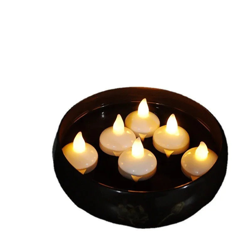Wholesale 3 Inch Cylinder White Unscented Waterproof Home Decor Floating Candles for Decor