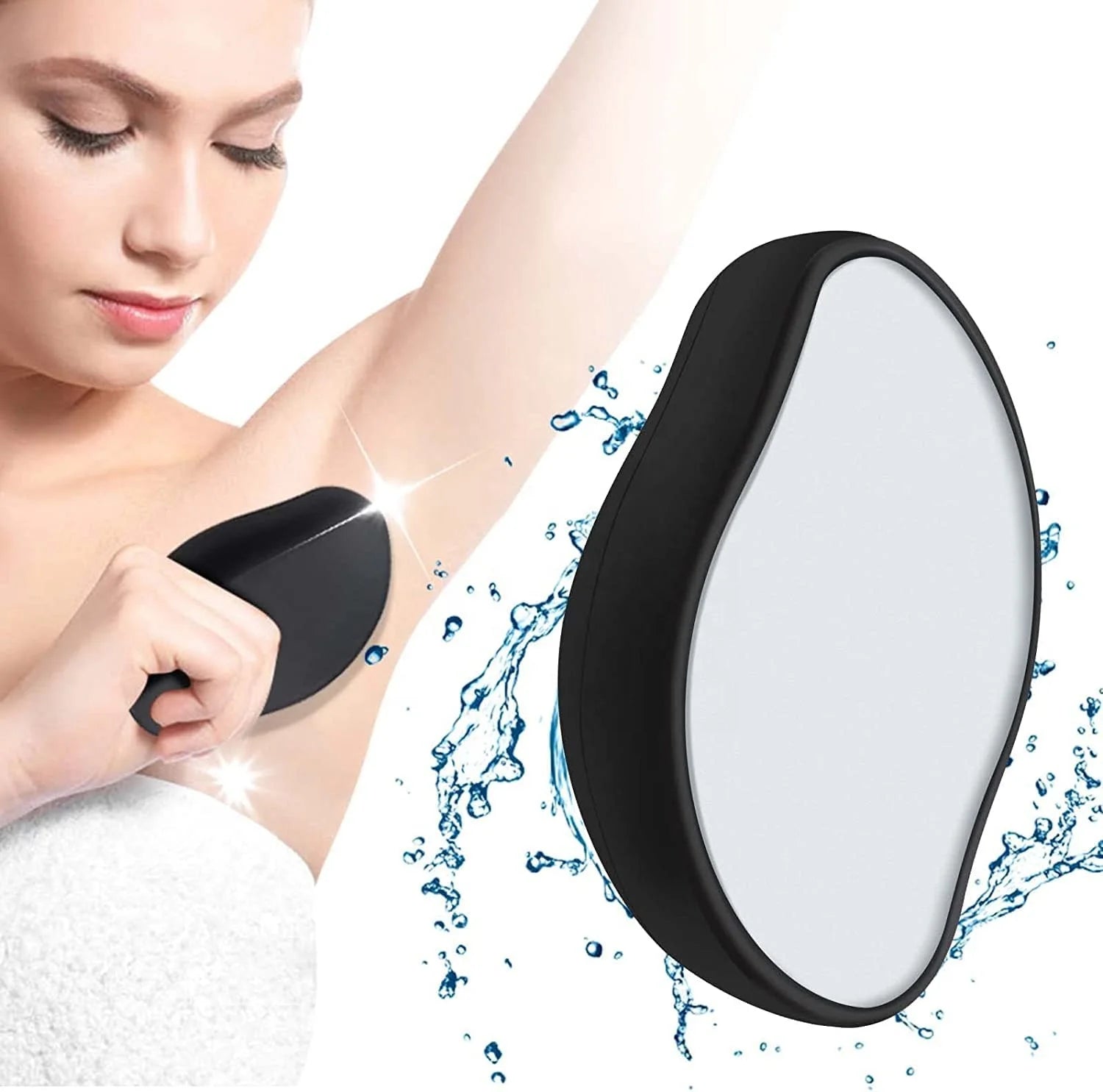 Crystal Hair Eraser Painless Hair Eraser for Women and Men Smooths the Skin on All Parts of the Body