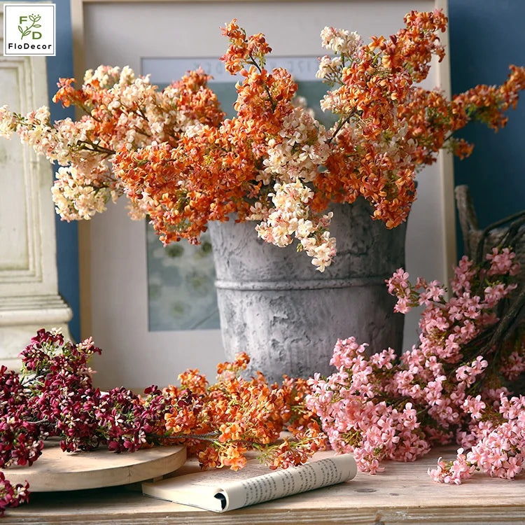 Vintage Artificial Silk Lilac Hot Sale Simulation Flower Wedding Party Decorative Living Room Arrangements