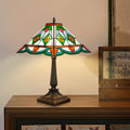 Wholesale Custom and Direct Sales of Colored Church Mosaic Art Stained Glass Tiffany European Retro Solder Lampshade Table Lamp