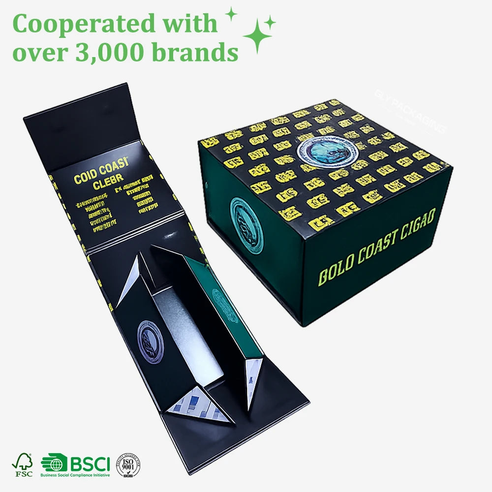 Custom Printed Rigid Folding Magnetic Chocolate Box OEM Luxury Magnetic Gift Packaging Box Manufacturer