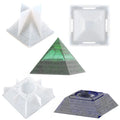 C-0331 DIY Silicone Pyramid for Epoxy Resin Personalized Creative Pyramid Ashtray Ashtray Ashtray Storage Silica Gel Mold
