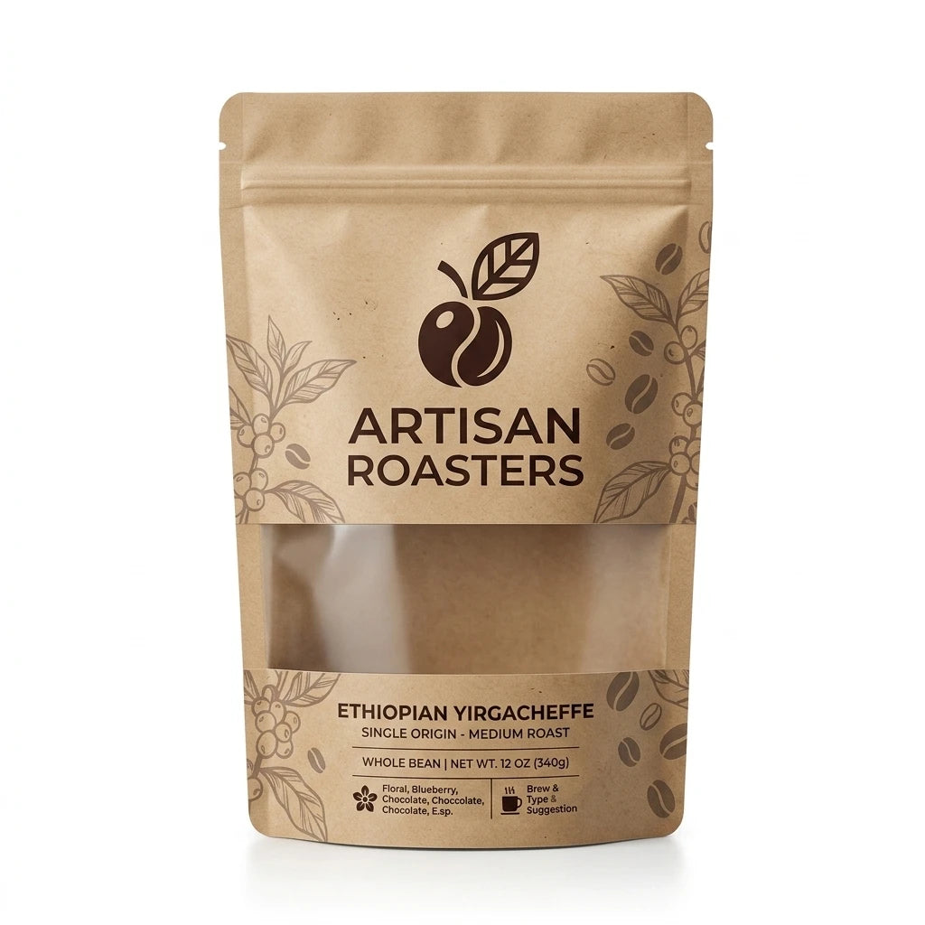 Customized 100% Biodegradable Resealable Zipper Doypack Bag Food Packaging Kraft Paper Stand up Pouch with Clear Window