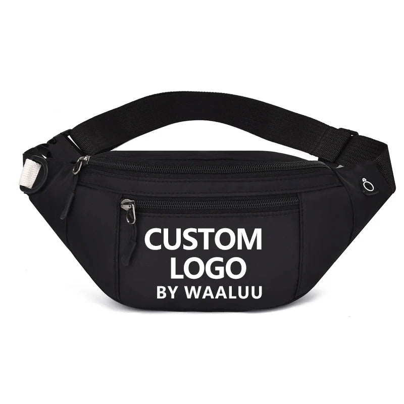 WAALUU Candy Color Custom logo Factory Price Waist Belt Bag Running Fanny Pack Traveling Sports Walking Chest Bag
