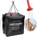 Camping Portable Outdoor 10 Gallons/40L Square Solar Shower Bag with Removable Hose