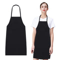 Personalised Custom Logo China Quality Modern Chef Black Spun Kitchen Polyester Apron Reusable Waterproof Fabric Bibs Adult