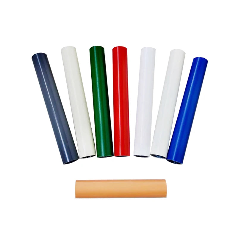 OD 28mm Grass Green Plastic Coated Steel Pipe PE Composite Tube Lean Pipe with 1.0mm in Thickness in Green 4 Meter One Piece
