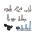 Stainless Steel 304 Zinc Plated Metric Machine Thread Teeth Phillips Pan Hexagon Oval Head Three Combination Screws ANSI