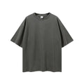 2021 Customized Oversize Short-sleeve New Retro Wash Pure Color Trendy Distressed T-shirt Hip Hop Camisetas Basicas