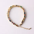 New Design Wholesales Adjustable Zircon Bracelets Different Shapes Rainbow Gold Plated Zircon Bracelets for Women