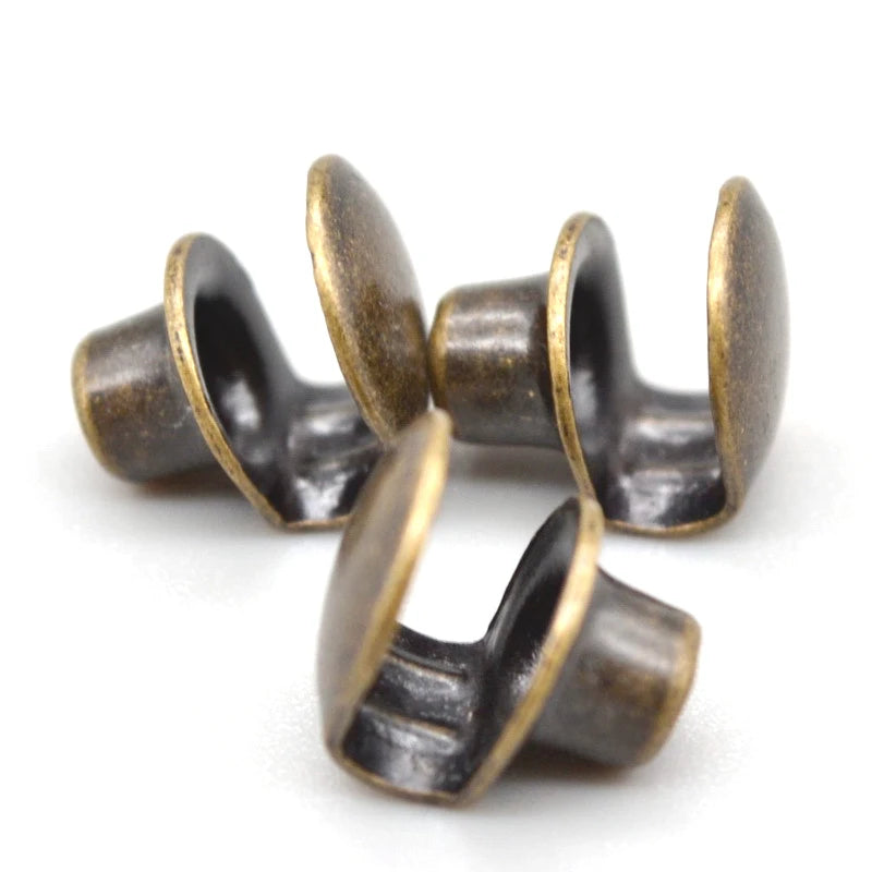 11 Brass mm Metal Shoes Buckles Round  Buckle Hook Hiking Shoe Buckle Rivets Eyelets Accessories Leather Rivets