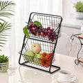 Hot Sale Stainless Steel Kitchen Storage Rack Multi-Function Standing Type Table Top Multi-Layer Seasoning Shelf Fruit Utensils