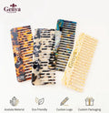 Genya Custom Large Fashion Hair Detangling Comb Tortoiseshell Gradient Color Wide Tooth No Handle Acetate Shampoo Comb