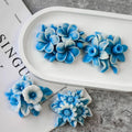 J-1300 4 Styles New Flower Shape Silicone Mold for Candle Making Handmade Soap Gypsum Ornament Mould Crystal Drop Moulds