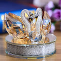 DIY Transparent Pure Home Decor Crystals Swan Crystal Sculpture for Wedding Decoration Gift Souvenir Crafts