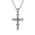 Ancient Jewelry Stainless Steel Men's Eye of the Horus Cross Necklace
